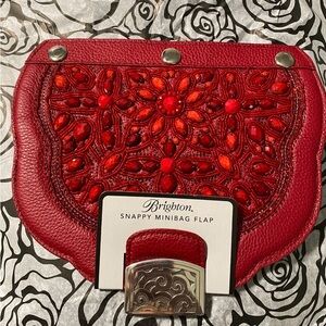 Brighton New Red snappy mini bag flap. Includes shipping